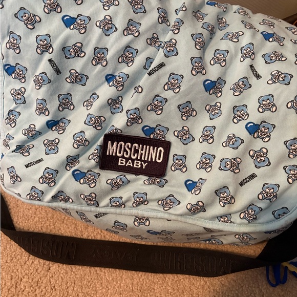 Moschino Baby Blue Teddy Bear Diaper Bag
